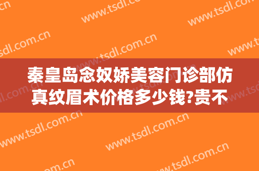秦皇岛念奴娇美容门诊部仿真纹眉术价格多少钱?贵不贵?(秦皇岛念奴娇割双眼皮好吗)