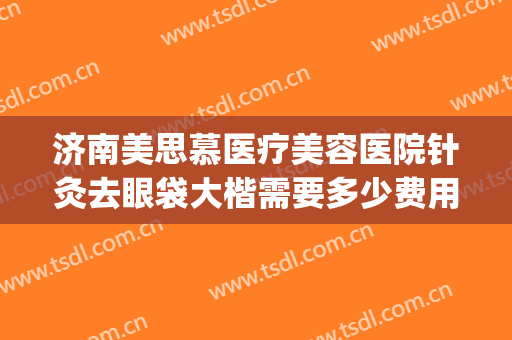 济南美思慕医疗美容医院针灸去眼袋大楷需要多少费用?怎么样?(上海慕正医疗美容去眼袋)