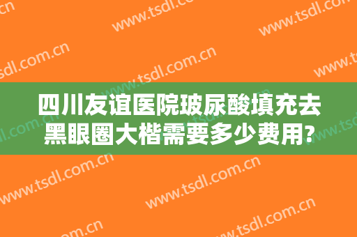 四川友谊医院玻尿酸填充去黑眼圈大楷需要多少费用?可靠吗?
