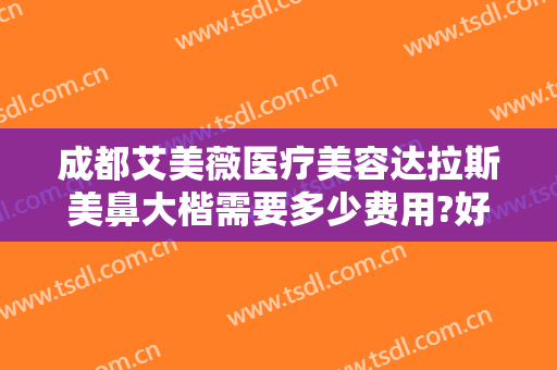 成都艾美薇医疗美容达拉斯美鼻大楷需要多少费用?好不好?