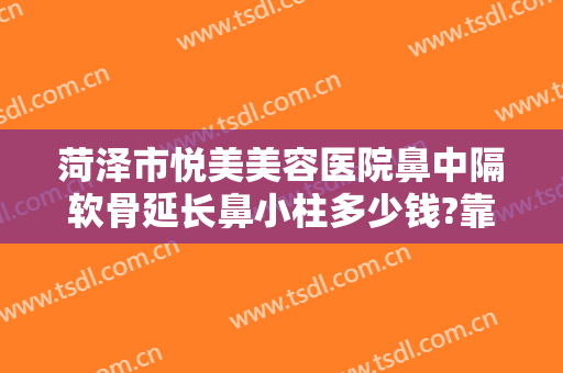 菏泽市悦美美容医院鼻中隔软骨延长鼻小柱多少钱?靠谱吗?