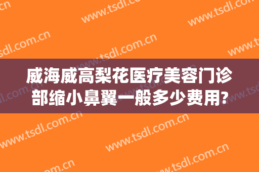 威海威高梨花医疗美容门诊部缩小鼻翼一般多少费用?好不好?(威海威高医疗美容整形医院)