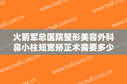 火箭军总医院整形美容外科鼻小柱短宽矫正术需要多少费用?效果怎么样?