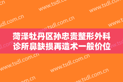 菏泽牡丹区孙忠贵整形外科诊所鼻缺损再造术一般价位是多少?效果怎么样?