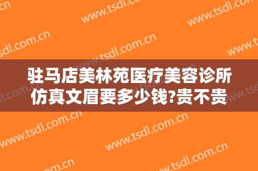 驻马店美林苑医疗美容诊所仿真文眉要多少钱?贵不贵?
