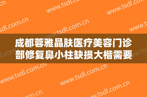 成都蓉雅晶肤医疗美容门诊部修复鼻小柱缺损大楷需要多少费用?多长时间恢复?