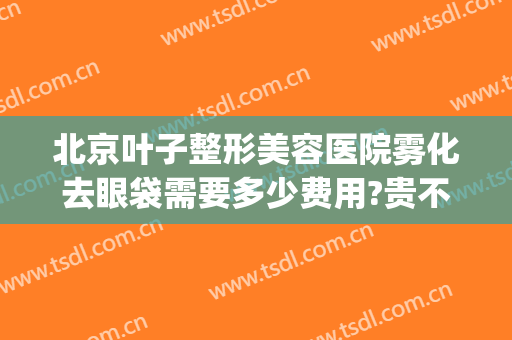 北京叶子整形美容医院雾化去眼袋需要多少费用?贵不贵?(美容医院去眼袋多少钱)