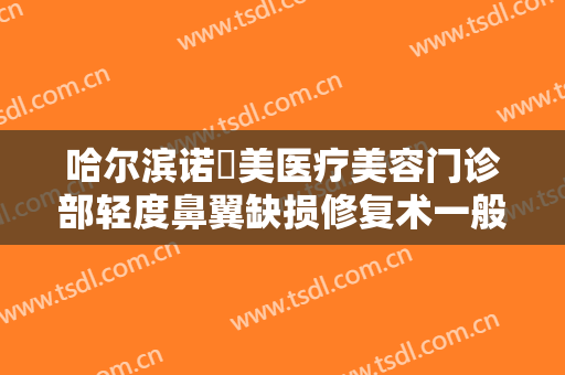 哈尔滨诺嬄美医疗美容门诊部轻度鼻翼缺损修复术一般价位是多少费用?靠谱吗?