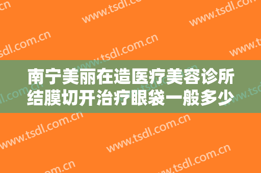 南宁美丽在造医疗美容诊所结膜切开治疗眼袋一般多少钱?多长时间恢复?