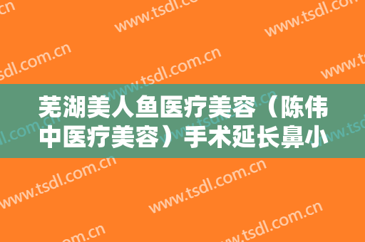 芜湖美人鱼医疗美容（陈伟中医疗美容）手术延长鼻小柱价钱?多长时间恢复?