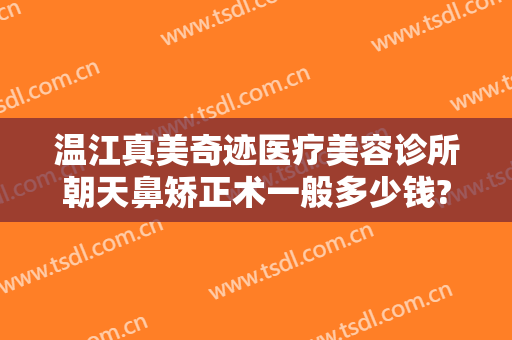 温江真美奇迹医疗美容诊所朝天鼻矫正术一般多少钱?怎么样?