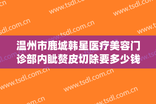 温州市鹿城韩星医疗美容门诊部内眦赘皮切除要多少钱?可靠吗?(温州鹿城韩美整形医院)