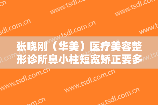 张晓刚（华美）医疗美容整形诊所鼻小柱短宽矫正要多少钱?贵不贵?