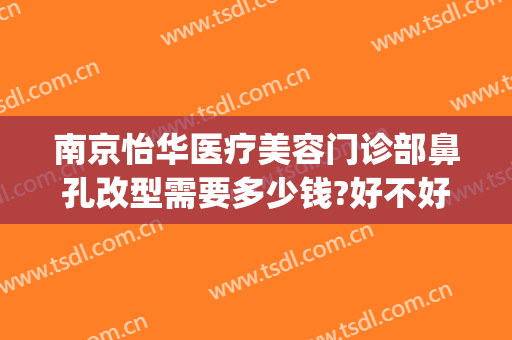 南京怡华医疗美容门诊部鼻孔改型需要多少钱?好不好?(南京怡华整容医院)