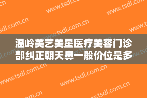 温岭美艺美星医疗美容门诊部纠正朝天鼻一般价位是多少费用?好不好?