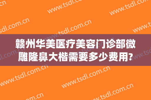 赣州华美医疗美容门诊部微雕隆鼻大楷需要多少费用?可靠吗?(赣州医美整容医院)