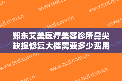 郑东艾美医疗美容诊所鼻尖缺损修复大楷需要多少费用?可靠吗?