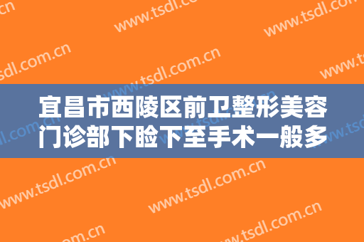 宜昌市西陵区前卫整形美容门诊部下睑下至手术一般多少费用?需要多久恢复?