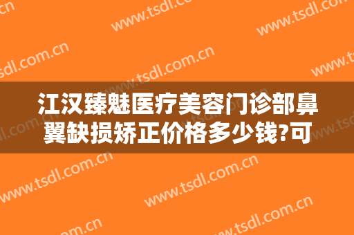 江汉臻魅医疗美容门诊部鼻翼缺损矫正价格多少钱?可靠吗?
