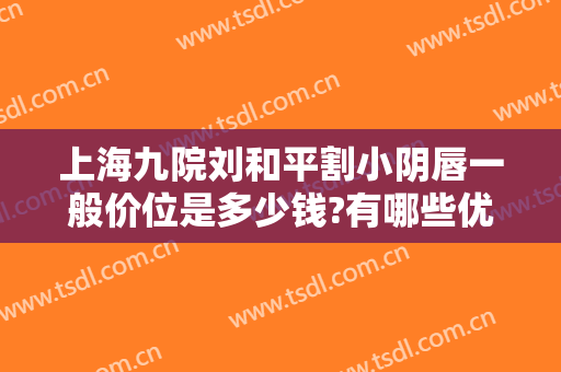 上海九院刘和平割小阴唇一般价位是多少钱?有哪些优势?