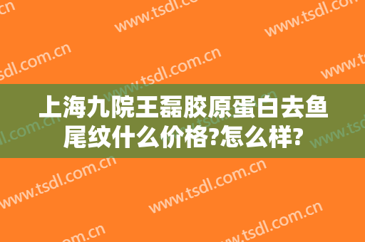 上海九院王磊胶原蛋白去鱼尾纹什么价格?怎么样?