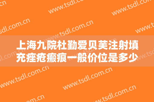 上海九院杜勤爱贝芙注射填充痤疮瘢痕一般价位是多少?怎么样?
