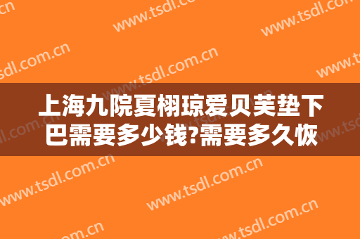 上海九院夏栩琼爱贝芙垫下巴需要多少钱?需要多久恢复?