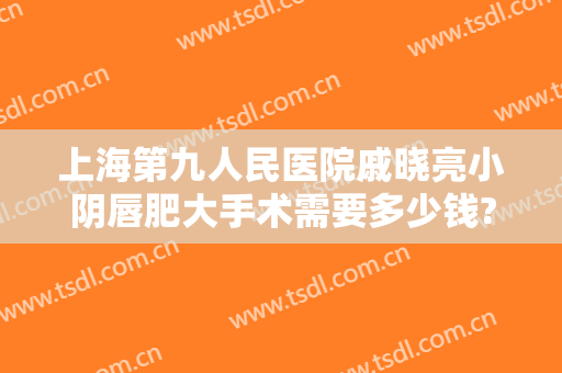 上海第九人民医院戚晓亮小阴唇肥大手术需要多少钱?多长时间恢复?