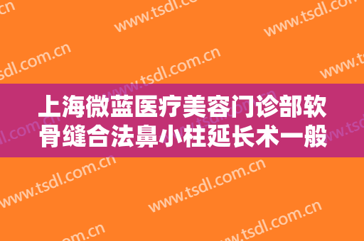 上海微蓝医疗美容门诊部软骨缝合法鼻小柱延长术一般价位是多少费用?靠谱吗?