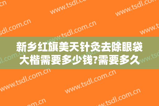 新乡红旗美天针灸去除眼袋大楷需要多少钱?需要多久恢复?