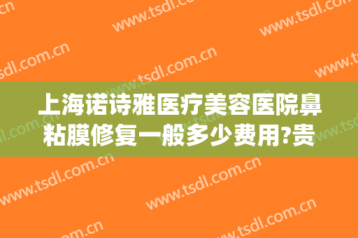 上海诺诗雅医疗美容医院鼻粘膜修复一般多少费用?贵不贵?(上海诺诗雅医疗美容医院地址)