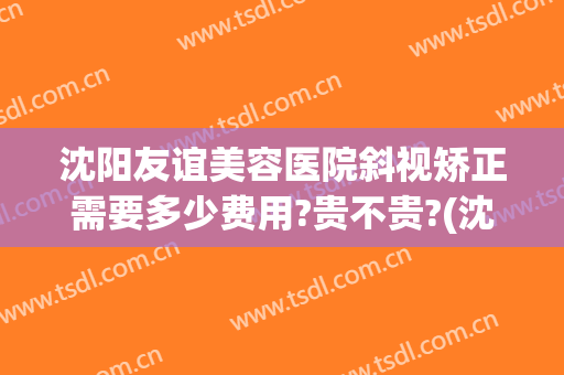 沈阳友谊美容医院斜视矫正需要多少费用?贵不贵?(沈阳近视矫正手术的价格是多少)