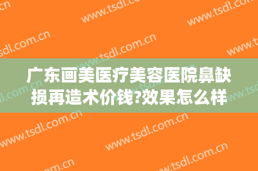广东画美医疗美容医院鼻缺损再造术价钱?效果怎么样?(广州鼻部美容整形医院)