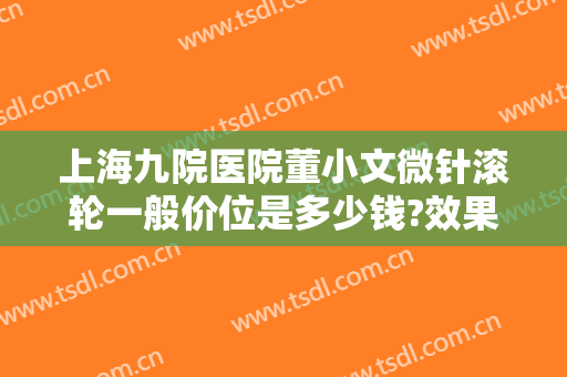 上海九院医院董小文微针滚轮一般价位是多少钱?效果怎么样?