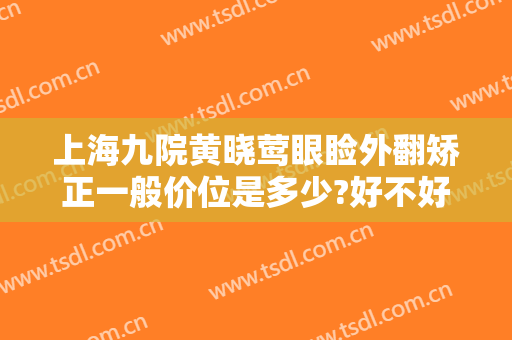 上海九院黄晓莺眼睑外翻矫正一般价位是多少?好不好?