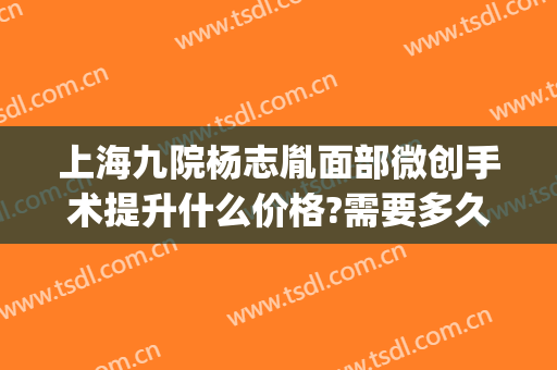 上海九院杨志胤面部微创手术提升什么价格?需要多久恢复?(上海第九医院杨志胤教授怎样)