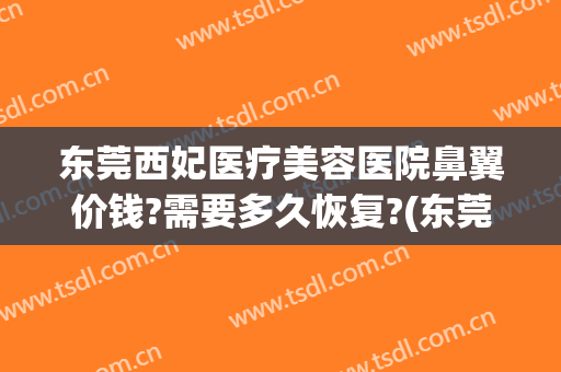 东莞西妃医疗美容医院鼻翼价钱?需要多久恢复?(东莞西妃医疗美容机构)