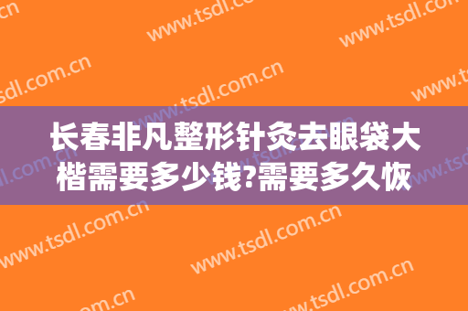 长春非凡整形针灸去眼袋大楷需要多少钱?需要多久恢复?(长春哪家医院眼袋做的好)