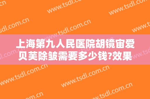 上海第九人民医院胡镜宙爱贝芙除皱需要多少钱?效果怎么样?