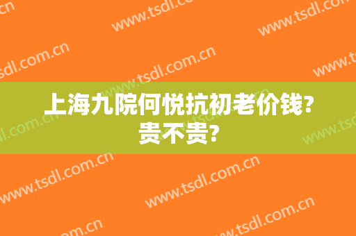 上海九院何悦抗初老价钱?贵不贵?