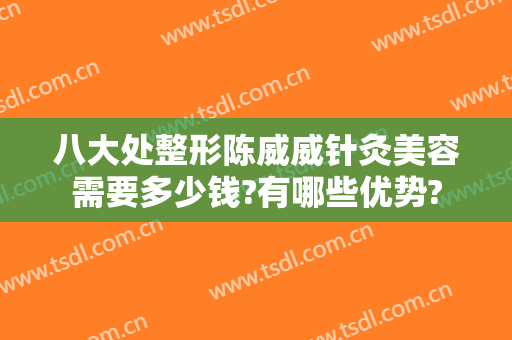 八大处整形陈威威针灸美容需要多少钱?有哪些优势?