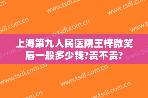 上海第九人民医院王梓微笑唇一般多少钱?贵不贵?