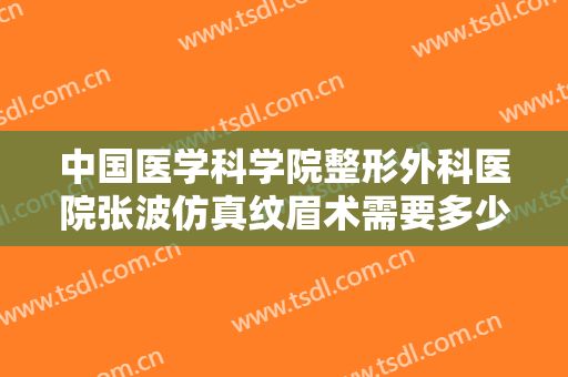 中国医学科学院整形外科医院张波仿真纹眉术需要多少钱?好不好?