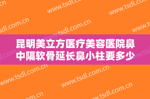 昆明美立方医疗美容医院鼻中隔软骨延长鼻小柱要多少钱?效果怎么样?