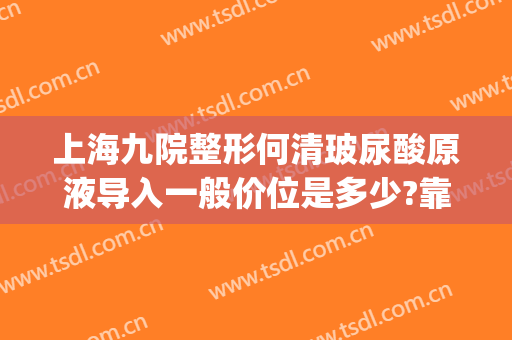上海九院整形何清玻尿酸原液导入一般价位是多少?靠谱吗?(上海九院打玻尿酸填充)