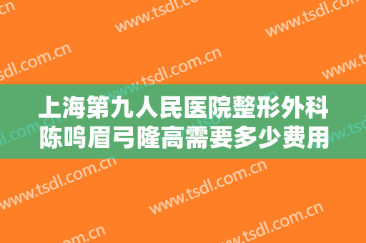 上海第九人民医院整形外科陈鸣眉弓隆高需要多少费用?怎么样?