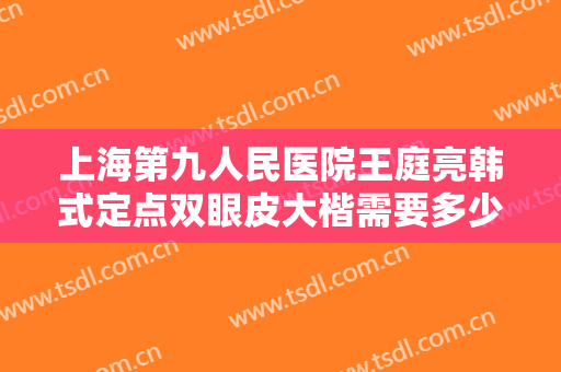 上海第九人民医院王庭亮韩式定点双眼皮大楷需要多少费用?有哪些优势?