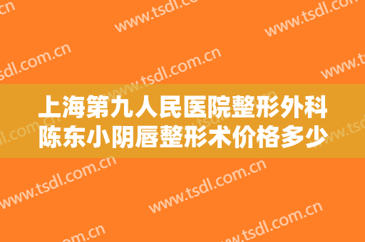 上海第九人民医院整形外科陈东小阴唇整形术价格多少钱?多长时间恢复?