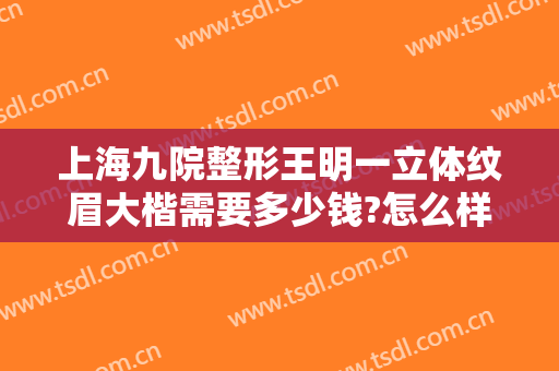 上海九院整形王明一立体纹眉大楷需要多少钱?怎么样?