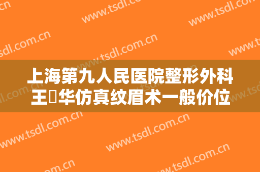 上海第九人民医院整形外科王珮华仿真纹眉术一般价位是多少费用?有哪些优势?